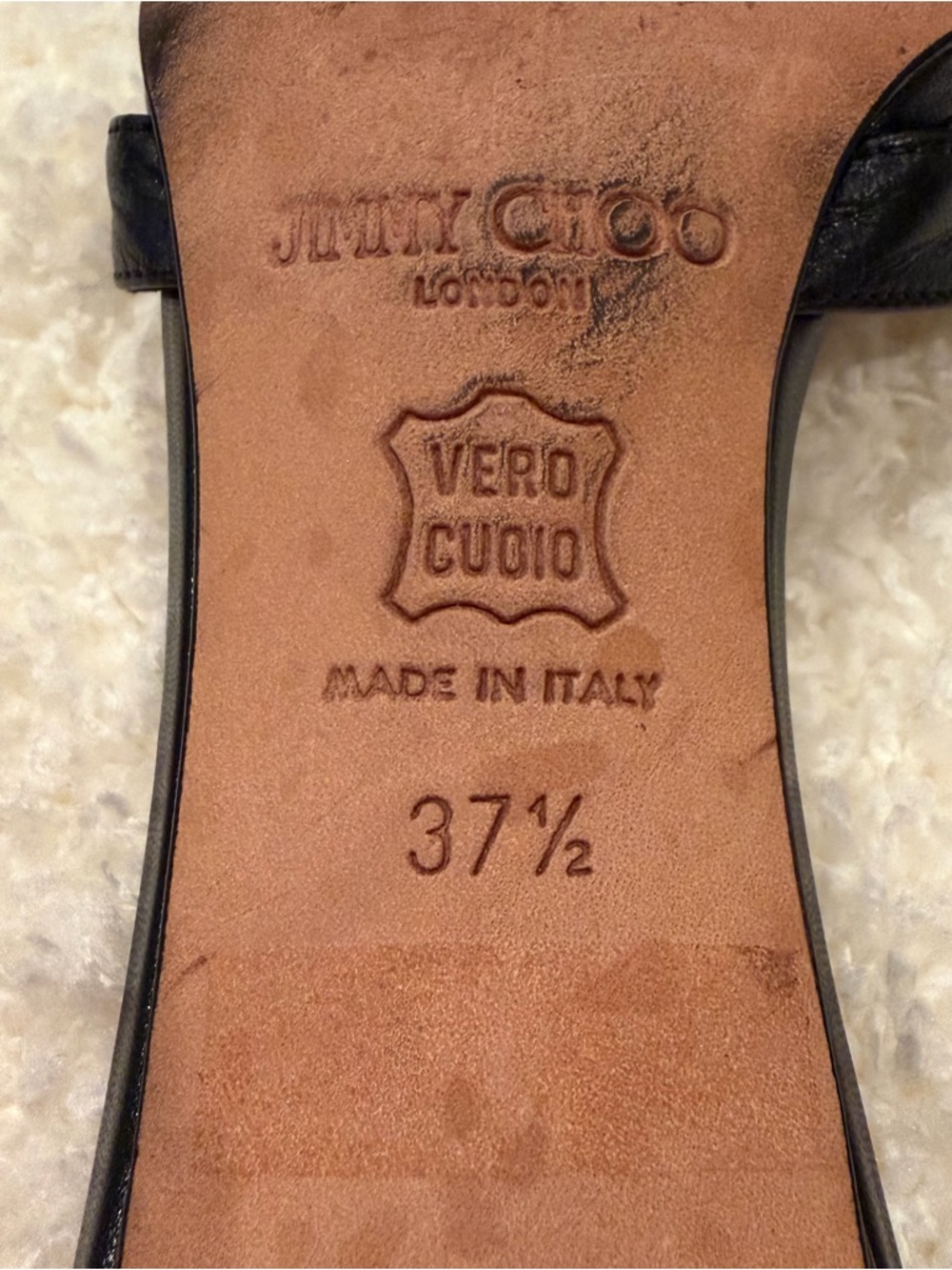Vintage Jimmy Choo Black Patent Leather Kitten-Heel Mules - Picture 5 of 11